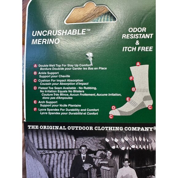 New Woolrich Large Heavyweight Hiking Socks Seamless Toe Itch-Free Unisex - Picture 6 of 7